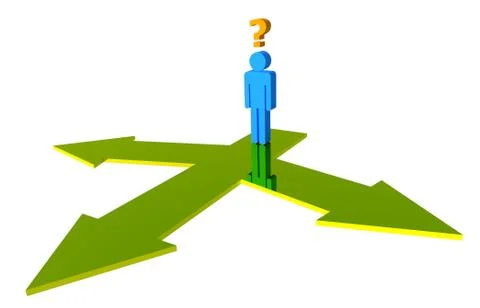 Seclect your ways Stock Illustration