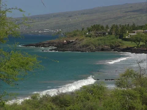 Secluded Bay and Surf Video stock 22244599
