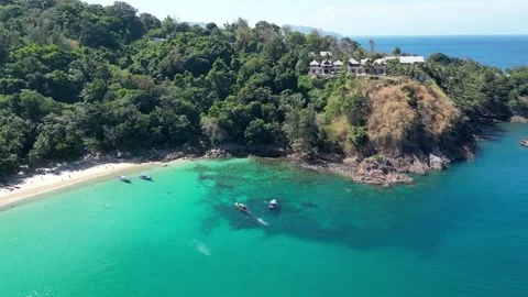 Secluded Beach Cove on Phi Phi Don, Thailand Video stock 313605776