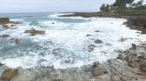 Secluded beach in Paradise Video stock 46696426