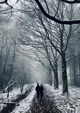 Secluded Forest Walk Stock Photos