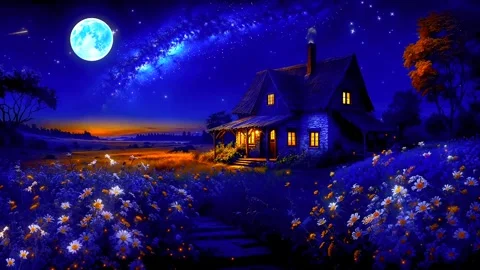 Secluded house atmosphere in spring Stock Footage 285338114