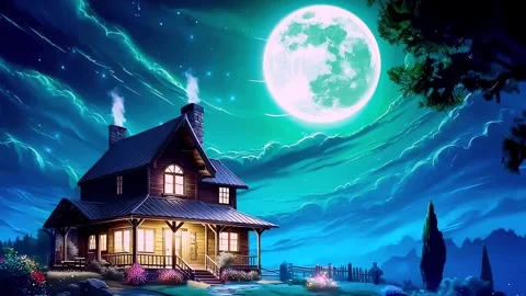 Secluded house atmosphere in winter Stock Footage 256597779