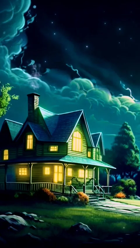 Secluded house atmosphere in winter Stock Footage 256620980