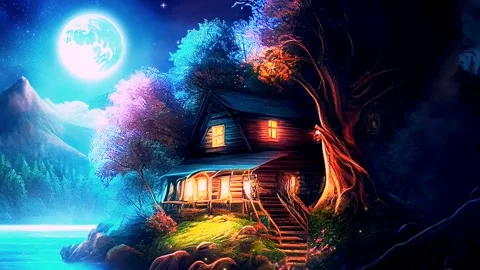 Secluded house atmosphere in winter Stock Footage 256621134