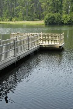 Secluded Lake Platform Stock Photos