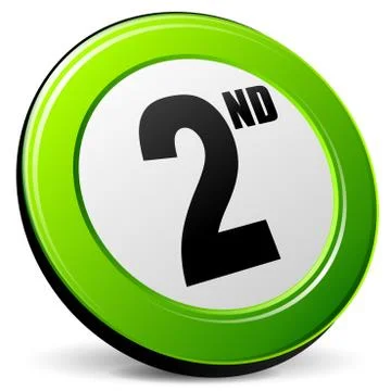 Second 3d icon Stock Illustration