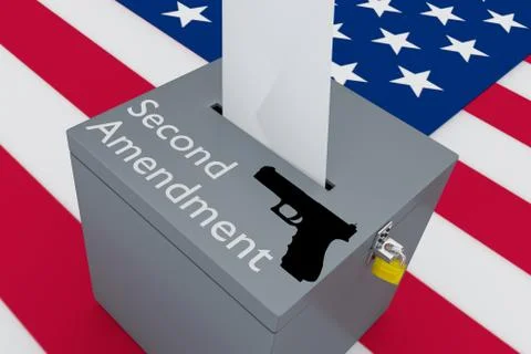 Second Amendment concept Stock Illustration