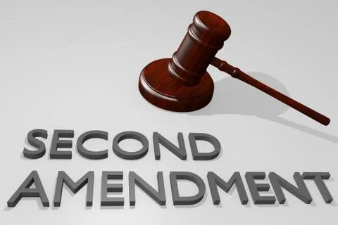 SECOND AMENDMENT concept Stock Illustration
