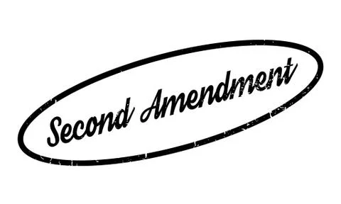Second Amendment rubber stamp Stock Illustration