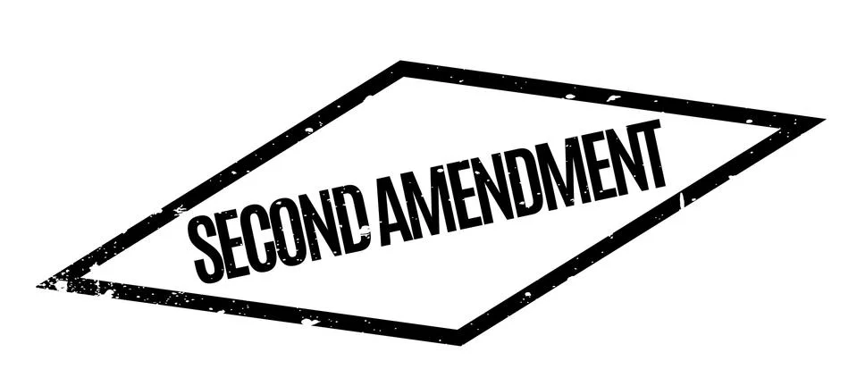 Second Amendment rubber stamp Stock Illustration