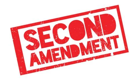 Second Amendment rubber stamp Stock Illustration