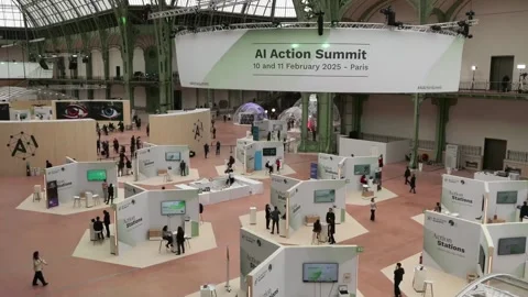 Second and last day of Paris AI summit, París, FR - 11 Feb 2025 Stock Footage 301617175