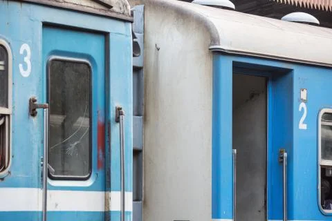 Second and third class rain wagon Stock Photos