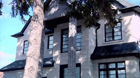 Second and third floors of a private house. Video stock 347155831