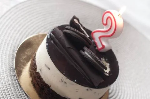 Second anniversary cake Stock Photos