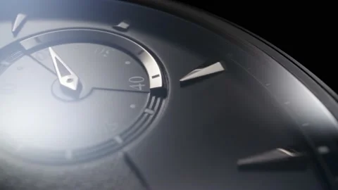 Second arrow on chronograph running on swiss watch Vidéo 152081066