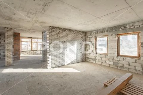 The second attic floor of the house. overhaul and reconstruction. Working Stock Photos