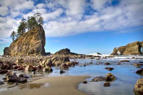 Second Beach Stock Photos