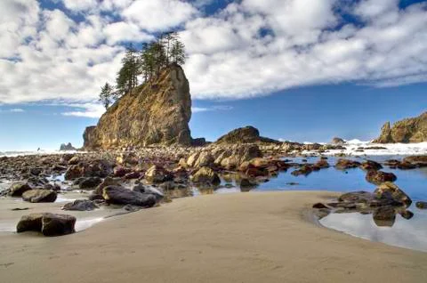 Second Beach Stock Photos