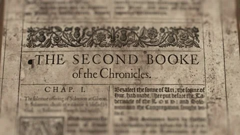 The Second Book Of The Chronicles Stock Footage 151037450
