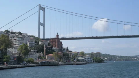Second Bosphorus bridge, Istanbul, Turkey 스톡 동영상 321528797