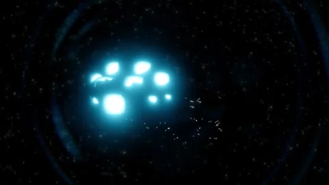 A second camera angle cinematic 3D motion graphics animation depicting a Stock Footage 346439190