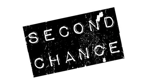 Second Chance rubber stamp Stock Illustration