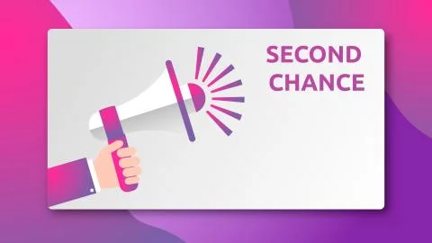 SECOND CHANCE - SPEAKER CONCEPT Stock Illustration