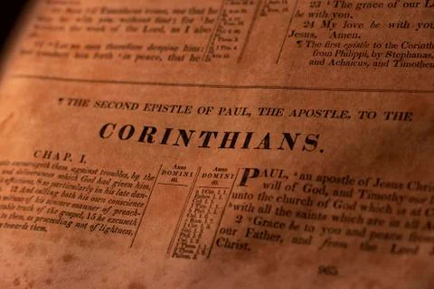 Second Corinthians 写真素材