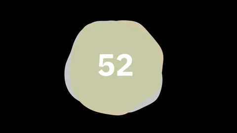 Second Counting Down 4K Stock Footage 310360300