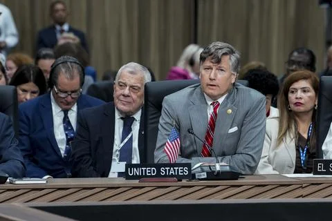 Second day of the OAS General Assembly held in Panama, Panama City - 23 Jun 2026 Stock Photos