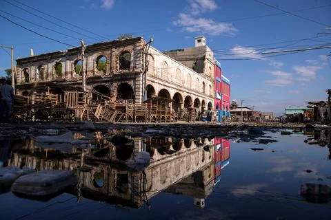 Second day of strike keeps Haiti paralyzed, Port Au Prince - 26 Oct 2021 Foto stock