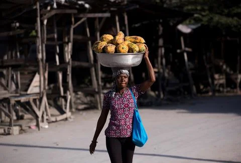 Second day of strike keeps Haiti paralyzed, Port Au Prince - 26 Oct 2021 스톡 사진