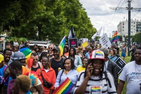 Second edition of the 'Suburbs Pride' in Saint Denis, France - 04 Jun 2022 Stock-Fotos