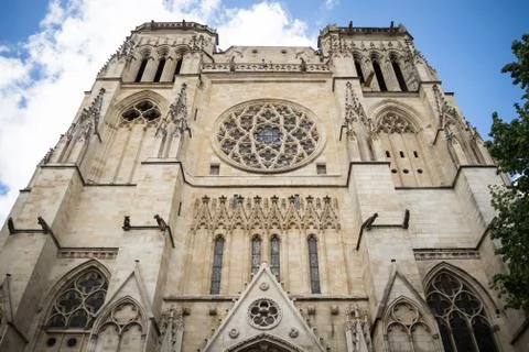 The second entry of the cathedral Saint Andre Stock Photos