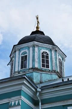 Second floor of an old building. Stock Photos