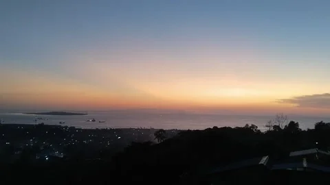 The second glimpse of the sun entered his resting place Stock Footage 237927158