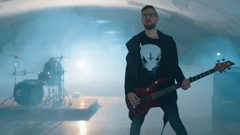 Second guitarist getting ready Stock Footage 75155959