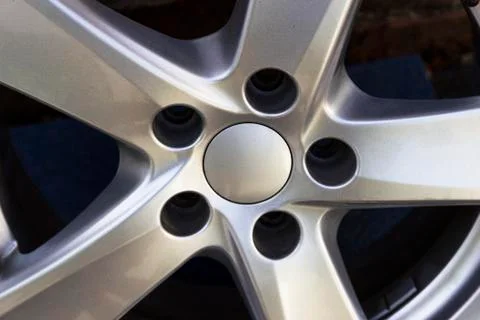 Second hand alloy wheels in store, Aluminium Alloy rims. Stock Photos