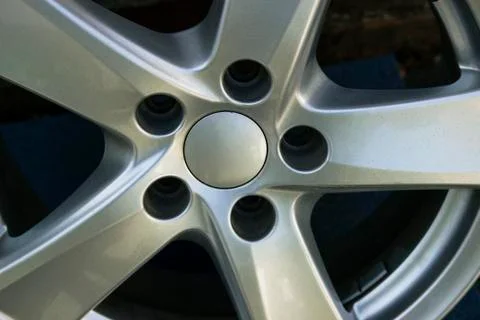 Second hand alloy wheels in store, Aluminium Alloy rims. Stock Photos