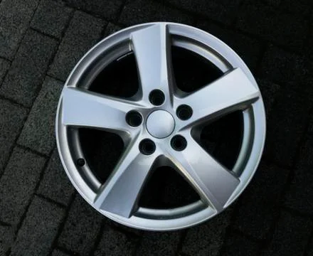 Second hand alloy wheels in store, Aluminium Alloy rims. Stock Photos