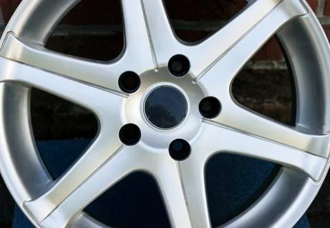 Second hand alloy wheels in store, Aluminium Alloy rims. Stock Photos
