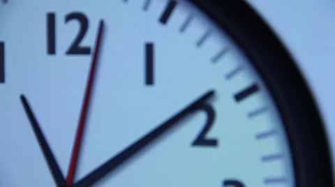 Second hand analog clock Stock Footage 53014529