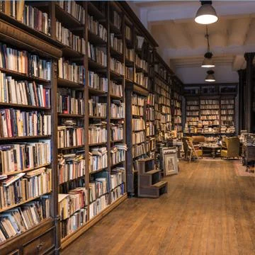 Second-hand bookshop Stock Photos