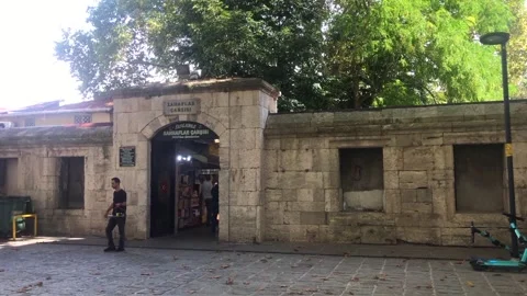 Second-hand Bookstores Bazaar entrance Stock Footage 289234577