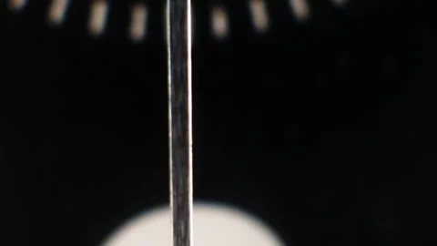 The second hand on the clock, close-up, macro shot of the clock ticking. Stock Footage 249327420