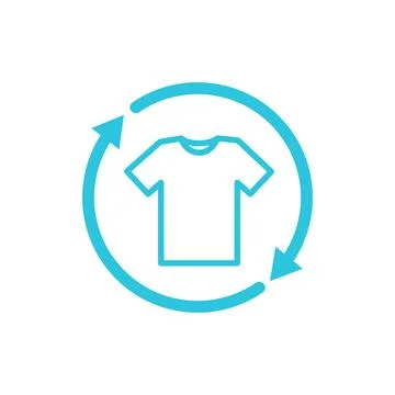 Second Hand Clothes. Isolated on white background. From blue icon set Stock Illustration