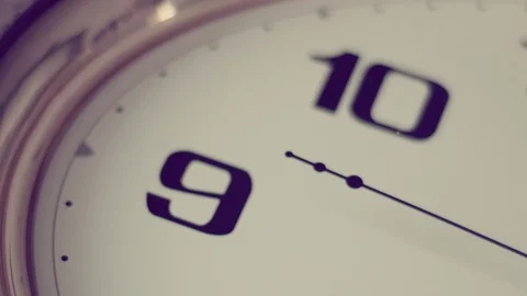Second Hand On The Wall Clock Stock Footage 86236432