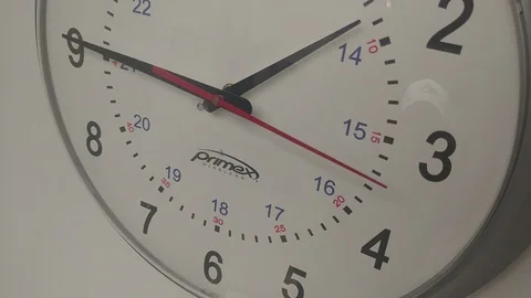 Second Hand - Wall Clock Stock Footage 119185631